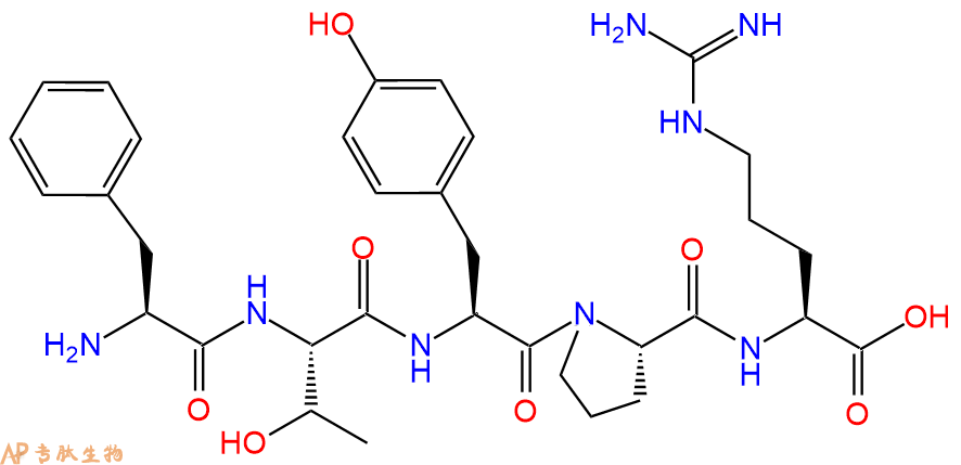 专肽生物产品H2N-Phe-Thr-Tyr-Pro-Arg-OH