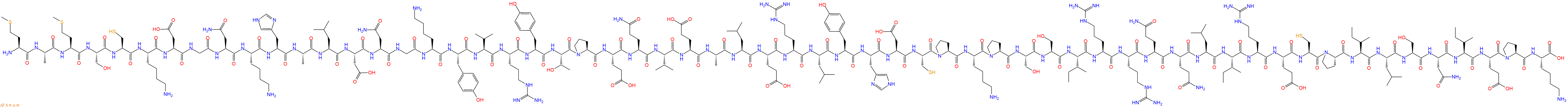 专肽生物产品H2N-Met-Ala-Met-Ser-Cys-Lys-Asp-Gly-Asn-Lys-His-Ala-Leu-Asp-Asn-Gly-Lys-Tyr-Val-Arg-Tyr-Thr-Pro-Glu-Gln-Val-Glu-Ala-Leu-Glu-Arg-Leu-Tyr-His-Asp-Cys-Pro-Lys-Pro-Ser-Ser-Ile-Arg-Arg-Gln-Gln-Leu-Ile-Arg-Glu-Cys-Pro-Ile-Leu-Ser-Asn-Ile-Glu-Pro-Lys-OH