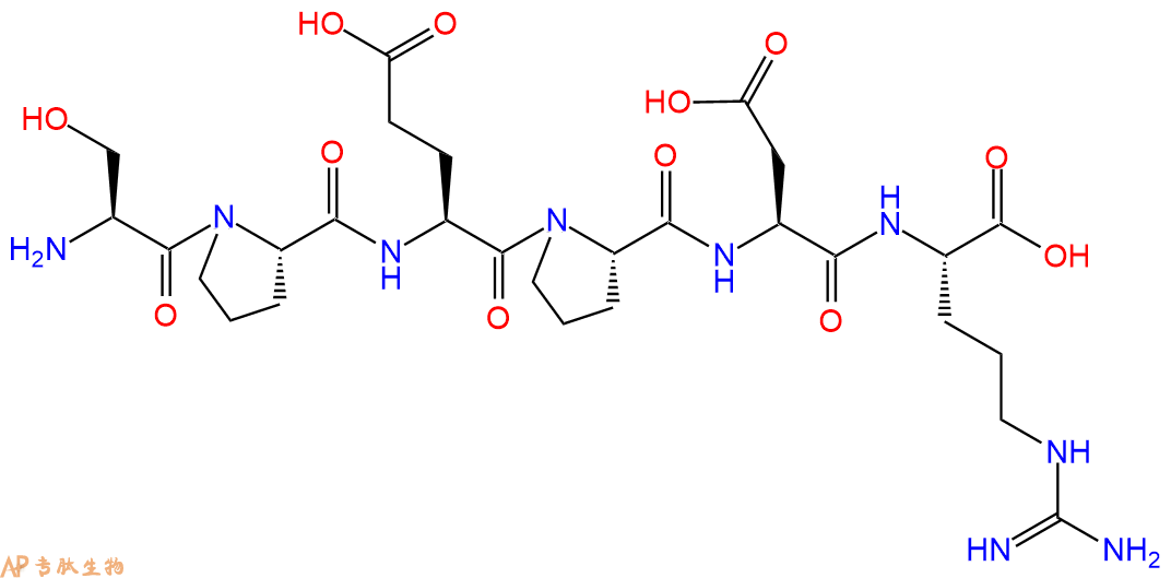 专肽生物产品H2N-Ser-Pro-Glu-Pro-Asp-Arg-OH