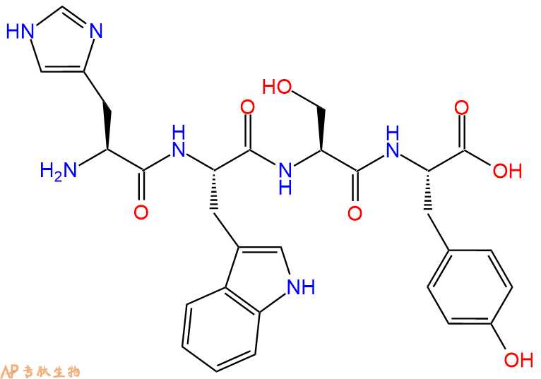 专肽生物产品H2N-His-Trp-Ser-Tyr-OH