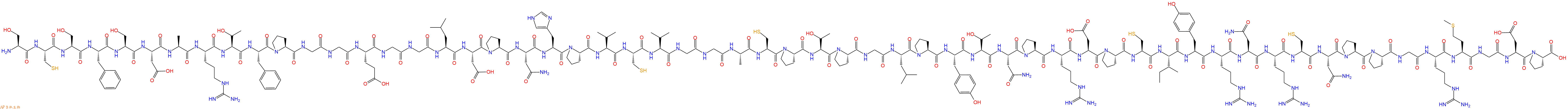 专肽生物产品H2N-Ser-Cys-Ser-Phe-Ser-Asp-Ala-Arg-Thr-Phe-Pro-Gly-Gly-Glu-Gly-Gly-Leu-Asp-Pro-Asn-His-Pro-Val-Cys-Val-Gly-Gly-Ala-Cys-Pro-Thr-Pro-Gly-Leu-Pro-Tyr-Thr-Asn-Pro-Arg-Asp-Pro-Cys-Ile-Tyr-Arg-Asn-Arg-Cys-Asn-Pro-Pro-Gly-Arg-Met-Gly-Asp-Pro-OH