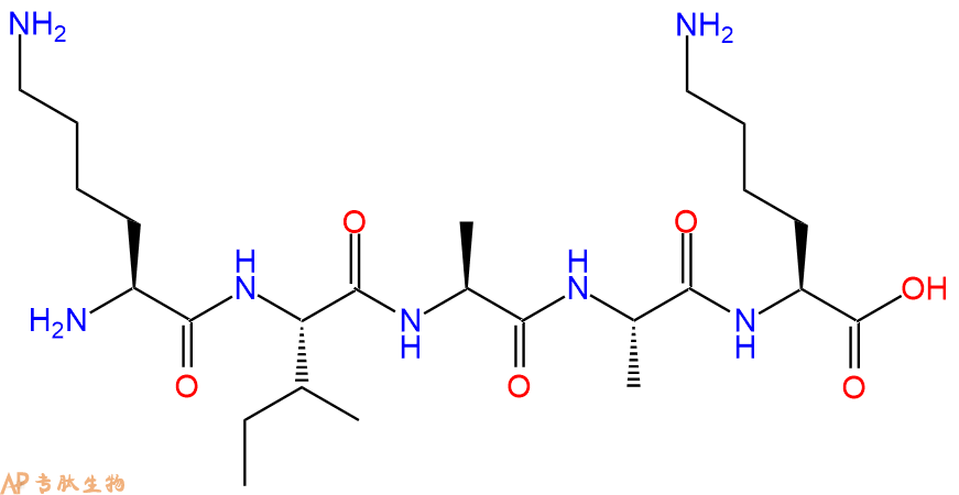 专肽生物产品H2N-Lys-Ile-Ala-Ala-Lys-OH