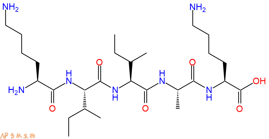 专肽生物产品H2N-Lys-Ile-Ile-Ala-Lys-OH