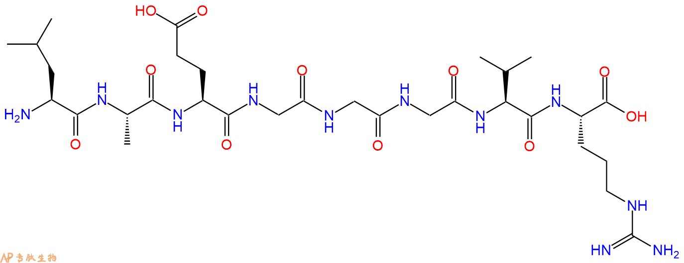 专肽生物产品H2N-Leu-Ala-Glu-Gly-Gly-Gly-Val-Arg-OH