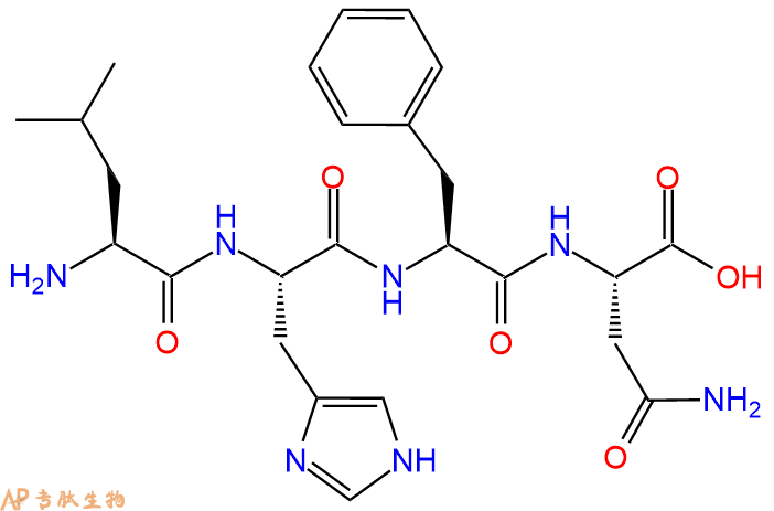 专肽生物产品H2N-Leu-His-Phe-Asn-OH