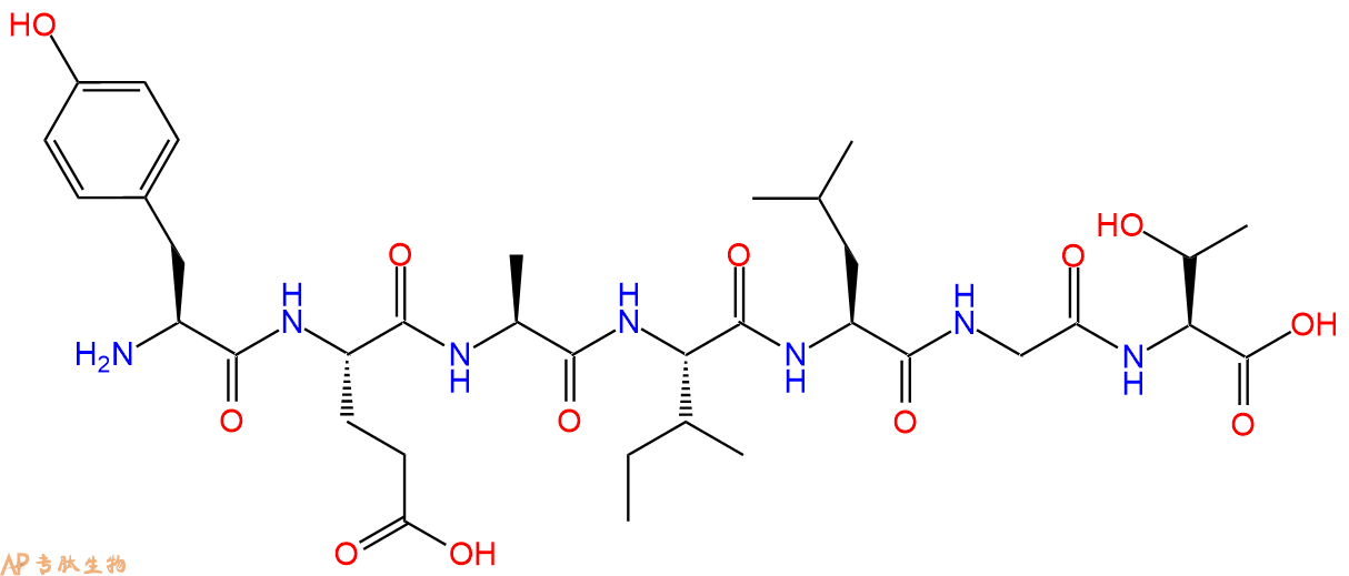 专肽生物产品H2N-Tyr-Glu-Ala-Ile-Leu-Gly-Thr-OH