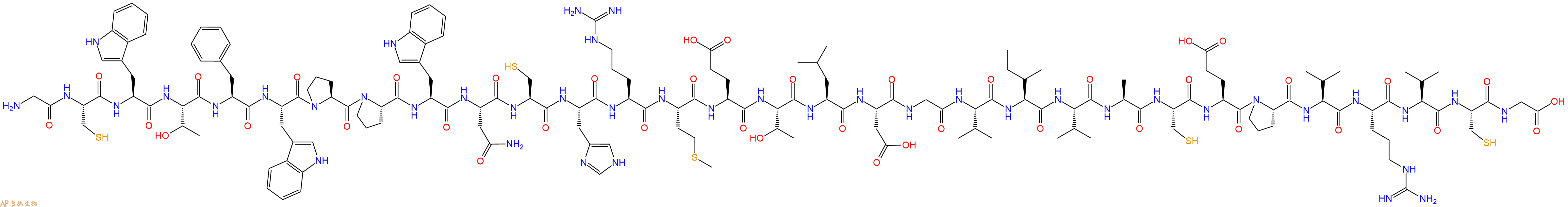 专肽生物产品H2N-Gly-Cys-Trp-Thr-Phe-Trp-Pro-Pro-Trp-Asn-Cys-His-Arg-Met-Glu-Thr-Leu-Asp-Gly-Val-Ile-Val-Ala-Cys-Glu-Pro-Val-Arg-Val-Cys-Gly-OH