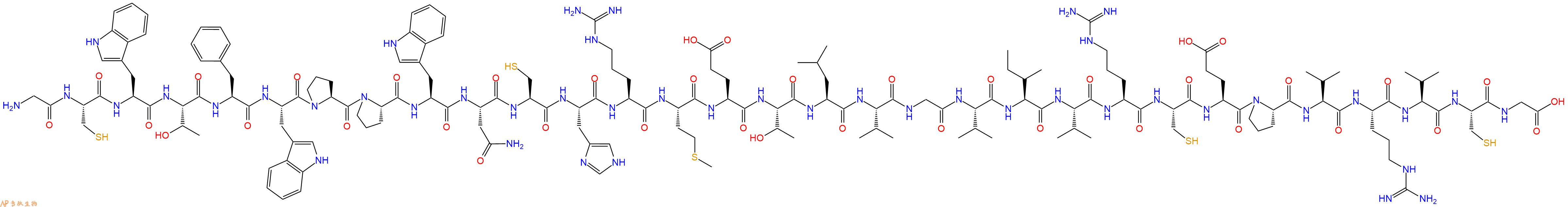 专肽生物产品H2N-Gly-Cys-Trp-Thr-Phe-Trp-Pro-Pro-Trp-Asn-Cys-His-Arg-Met-Glu-Thr-Leu-Val-Gly-Val-Ile-Val-Arg-Cys-Glu-Pro-Val-Arg-Val-Cys-Gly-OH