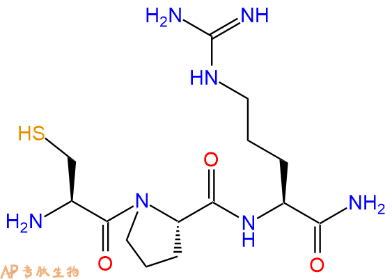 专肽生物产品H2N-Cys-Pro-Arg-NH2