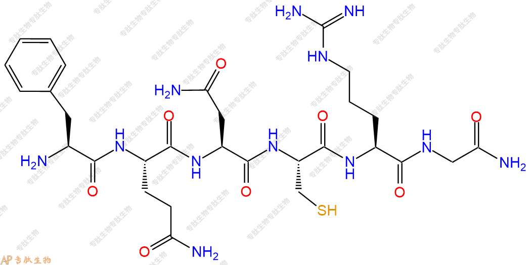 专肽生物产品H2N-Phe-Gln-Asn-Cys-Arg-Gly-NH2