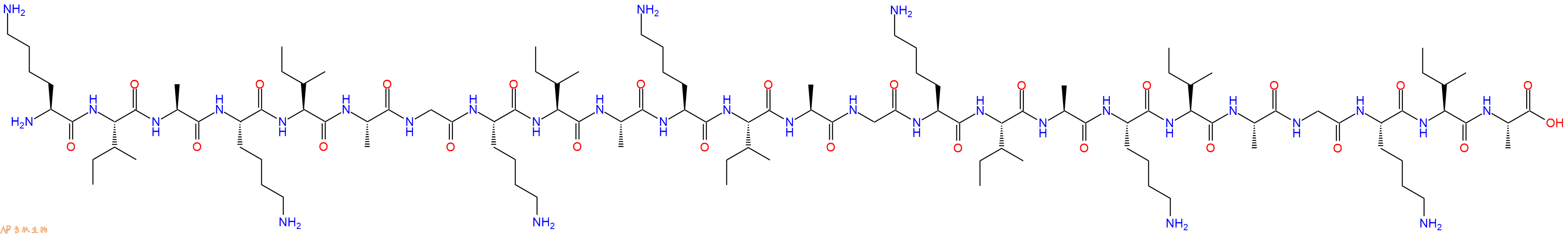 专肽生物产品H2N-Lys-Ile-Ala-Lys-Ile-Ala-Gly-Lys-Ile-Ala-Lys-Ile-Ala-Gly-Lys-Ile-Ala-Lys-Ile-Ala-Gly-Lys-Ile-Ala-OH