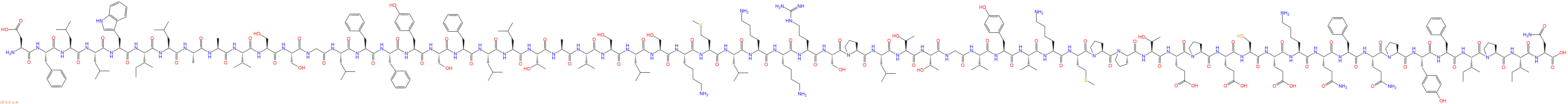 专肽生物产品H2N-Asp-Phe-Leu-Leu-Trp-Ile-Leu-Ala-Ala-Val-Ser-Ser-Gly-Leu-Phe-Phe-Tyr-Ser-Phe-Leu-Leu-Thr-Ala-Val-Ser-Leu-Ser-Lys-Met-Leu-Lys-Lys-Arg-Ser-Pro-Leu-Thr-Thr-Gly-Val-Tyr-Val-Lys-Met-Pro-Pro-Thr-Glu-Pro-Glu-Cys-Glu-Lys-Gln-Phe-Gln-Pro-Tyr-Phe-Ile-Pro-Ile-Asn-
