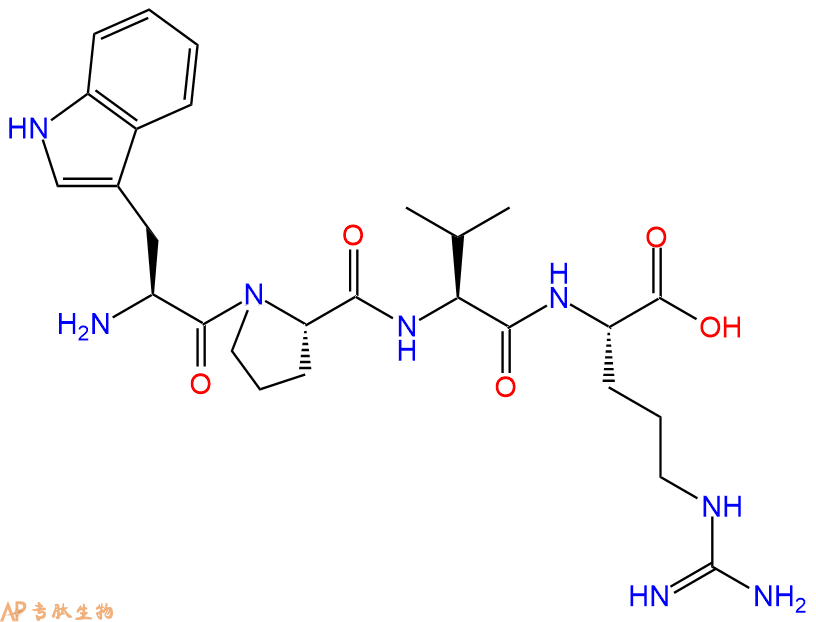 专肽生物产品H2N-Trp-Pro-Val-Arg-OH
