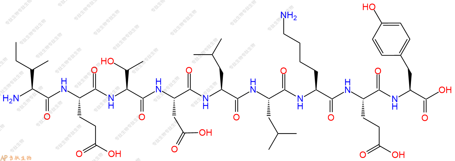 专肽生物产品H2N-Ile-Glu-Thr-Asp-Leu-Leu-Lys-Glu-Tyr-OH