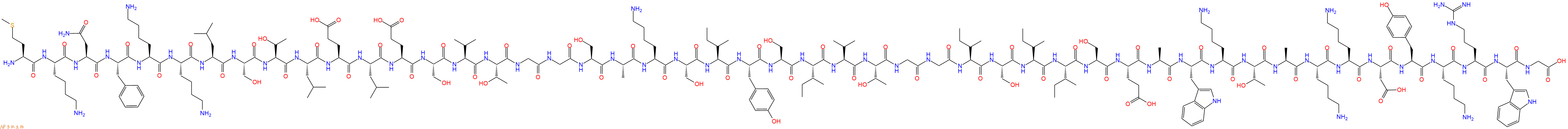 专肽生物产品H2N-Met-Lys-Asn-Phe-Lys-Lys-Leu-Ser-Thr-Leu-Glu-Leu-Glu-Ser-Val-Thr-Gly-Gly-Ser-Ala-Lys-Ser-Ile-Tyr-Ser-Ile-Val-Thr-Gly-Gly-Ile-Ser-Ile-Ile-Ser-Glu-Ala-Trp-Lys-Thr-Ala-Lys-Lys-Asp-Tyr-Lys-Arg-Trp-Gly-OH