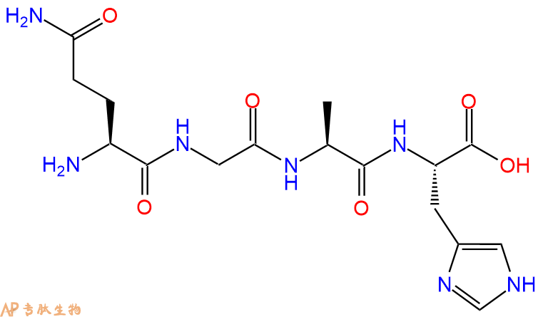 专肽生物产品H2N-Gln-Gly-Ala-His-OH