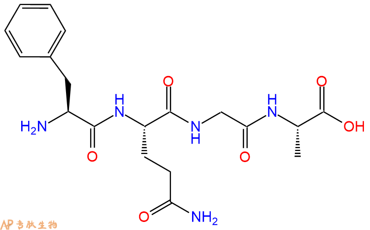 专肽生物产品H2N-Phe-Gln-Gly-Ala-OH