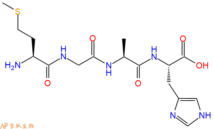 专肽生物产品H2N-Met-Gly-Ala-His-OH