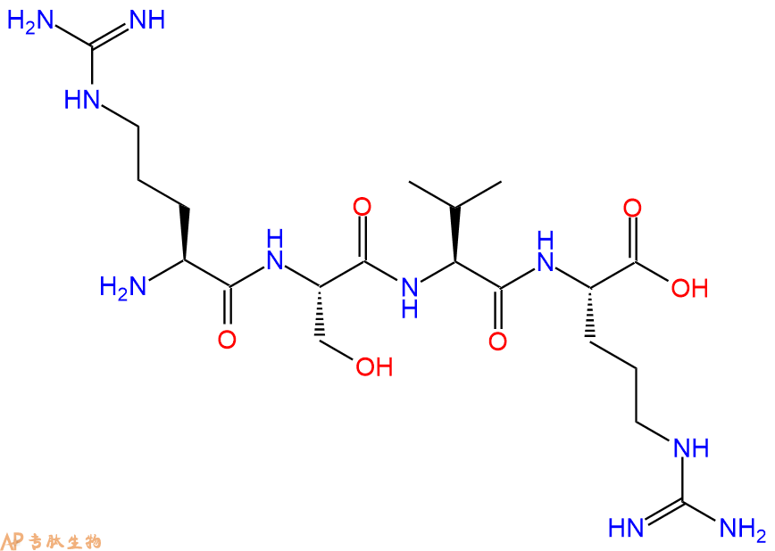 专肽生物产品H2N-Arg-Ser-Val-Arg-OH