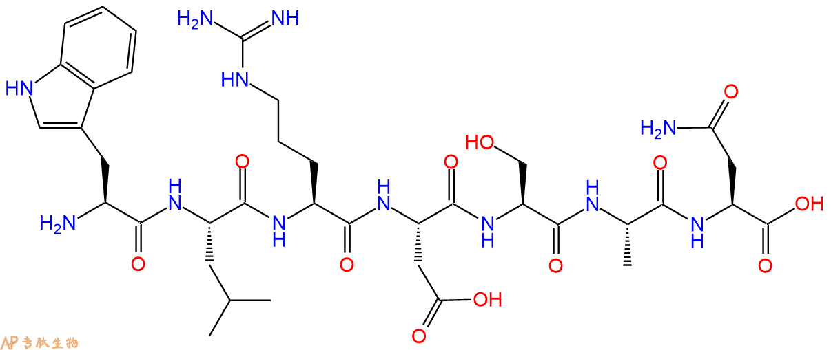 专肽生物产品H2N-Trp-Leu-Arg-Asp-Ser-Ala-Asn-OH