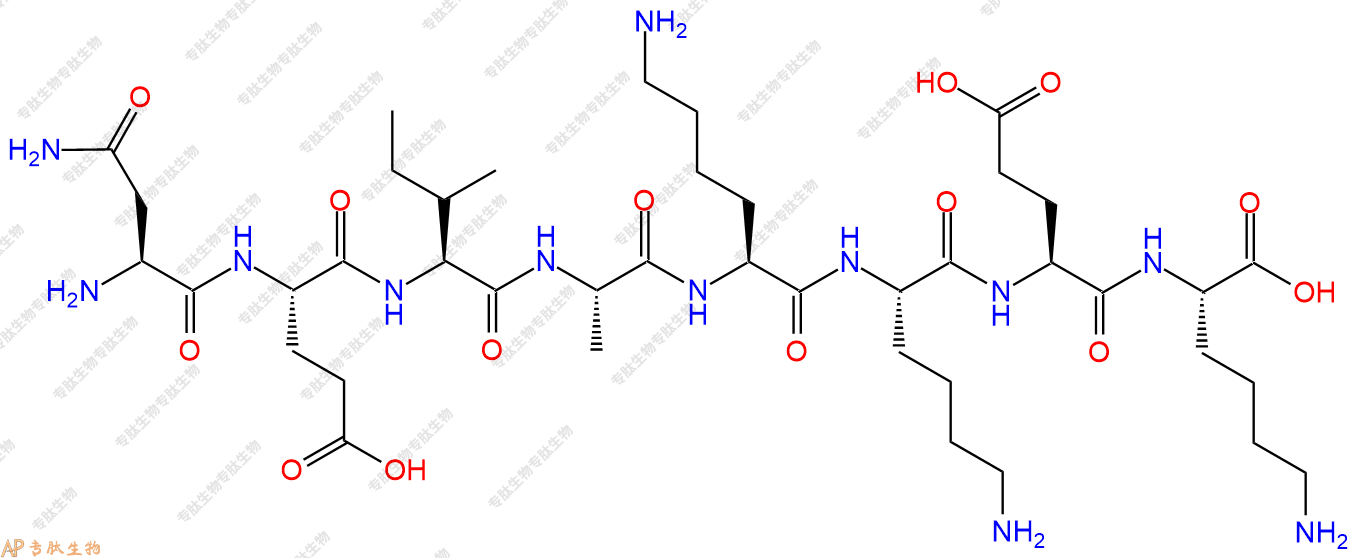 专肽生物产品H2N-Asn-Glu-Ile-Ala-Lys-Lys-Glu-Lys-OH