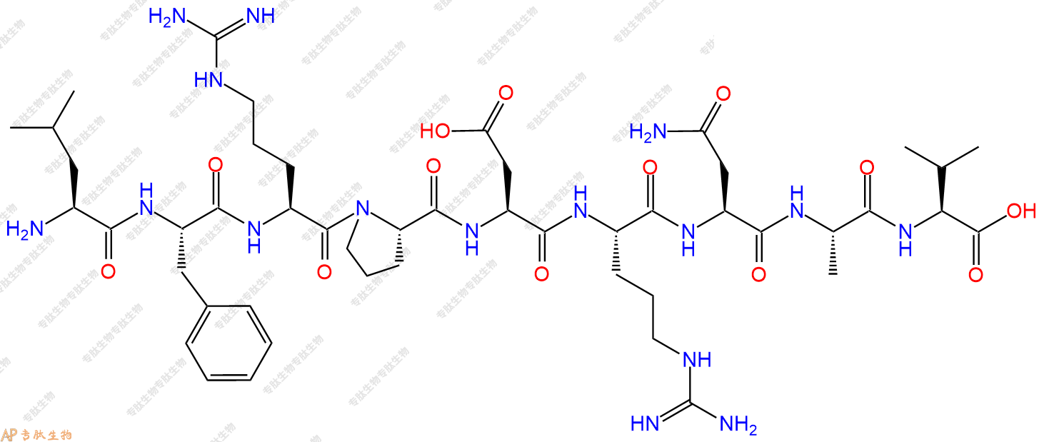 专肽生物产品H2N-Leu-Phe-Arg-Pro-Asp-Arg-Asn-Ala-Val-OH