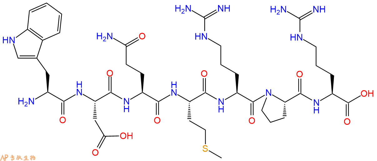 专肽生物产品H2N-Trp-Asp-Gln-Met-Arg-Pro-Arg-OH