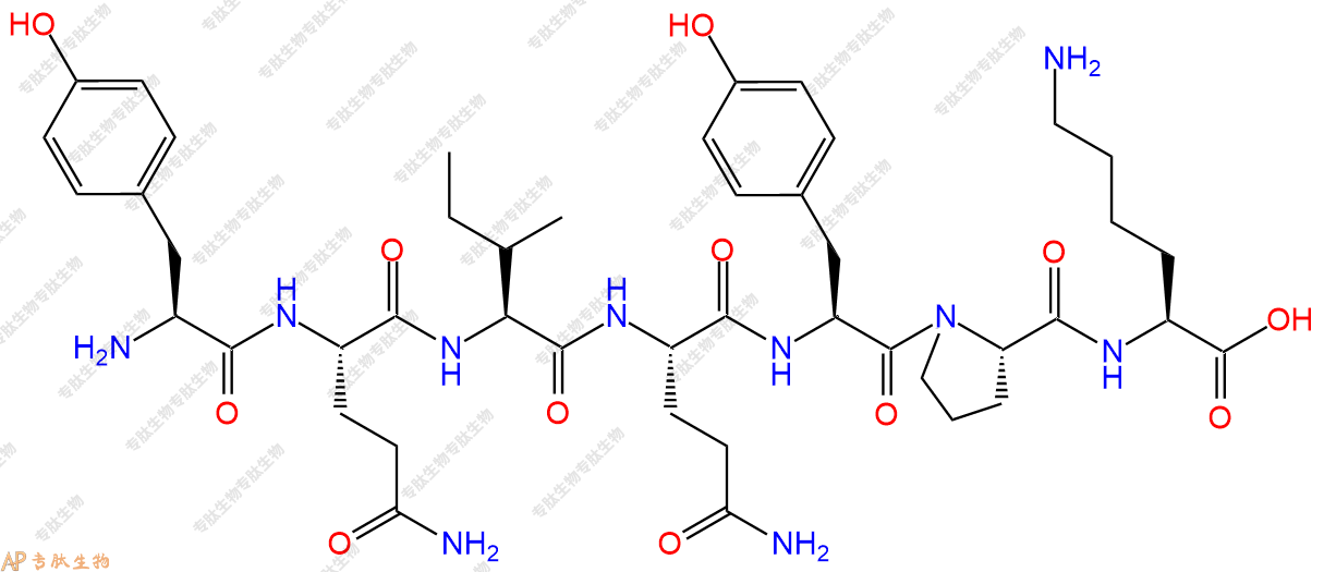 专肽生物产品H2N-Tyr-Gln-Ile-Gln-Tyr-Pro-Lys-OH
