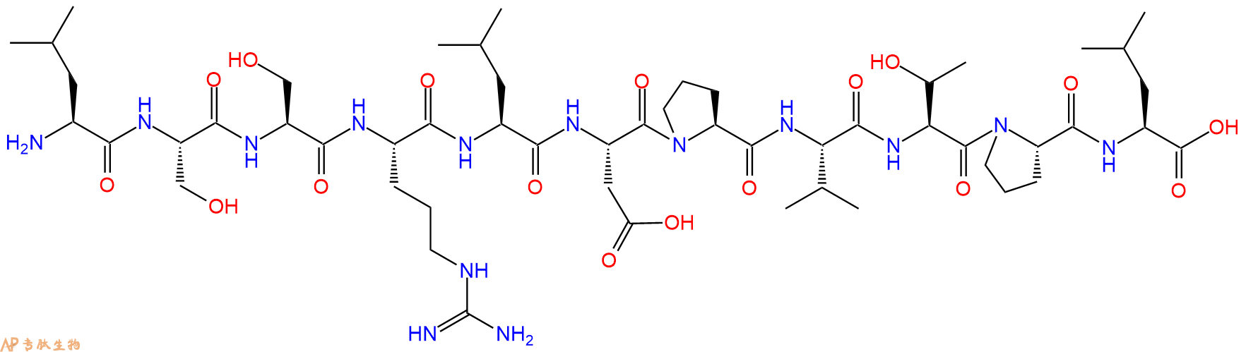 专肽生物产品H2N-Leu-Ser-Ser-Arg-Leu-Asp-Pro-Val-Thr-Pro-Leu-OH