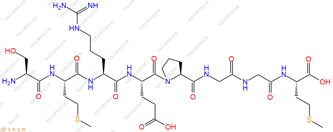 专肽生物产品H2N-Ser-Met-Arg-Glu-Pro-Gly-Gly-Met-OH