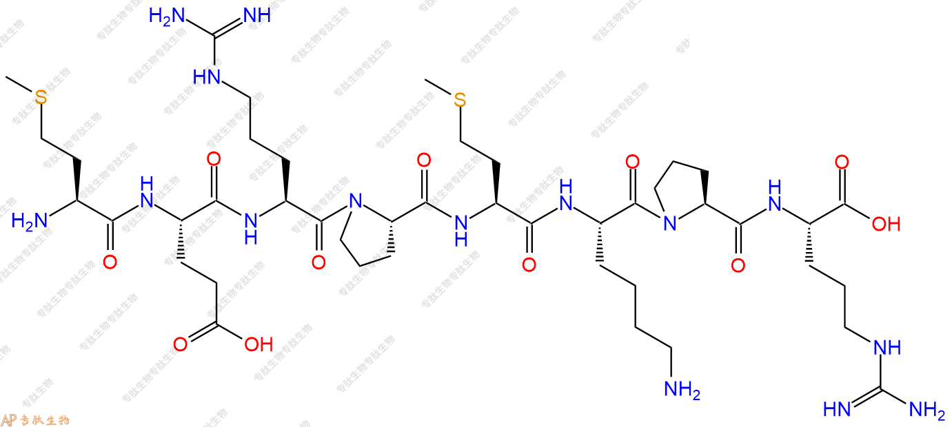 专肽生物产品H2N-Met-Glu-Arg-Pro-Met-Lys-Pro-Arg-OH