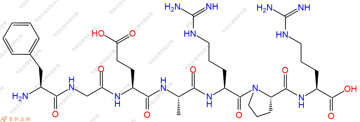 专肽生物产品H2N-Phe-Gly-Glu-Ala-Arg-Pro-Arg-OH