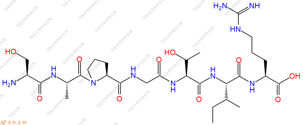 专肽生物产品H2N-Ser-Ala-Pro-Gly-Thr-Ile-Arg-OH