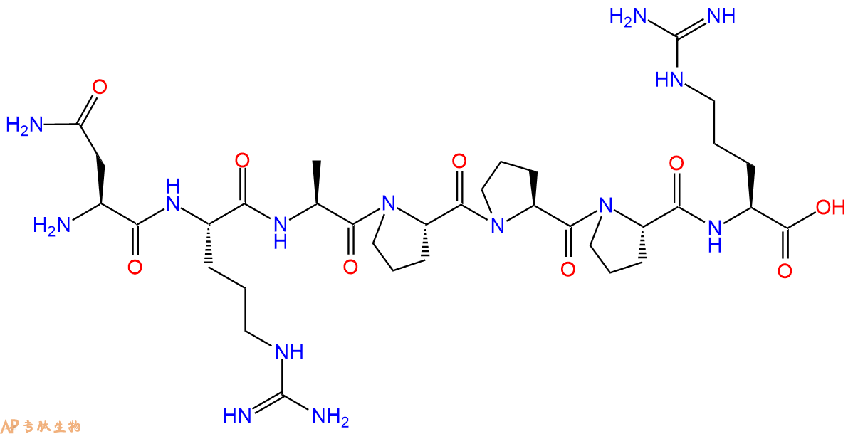 专肽生物产品H2N-Asn-Arg-Ala-Pro-Pro-Pro-Arg-OH