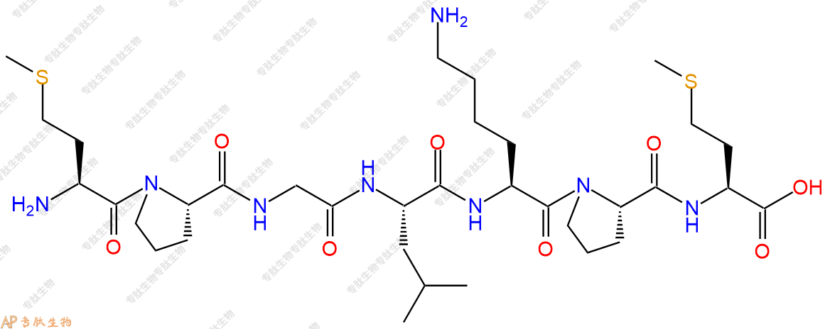 专肽生物产品H2N-Met-Pro-Gly-Leu-Lys-Pro-Met-OH