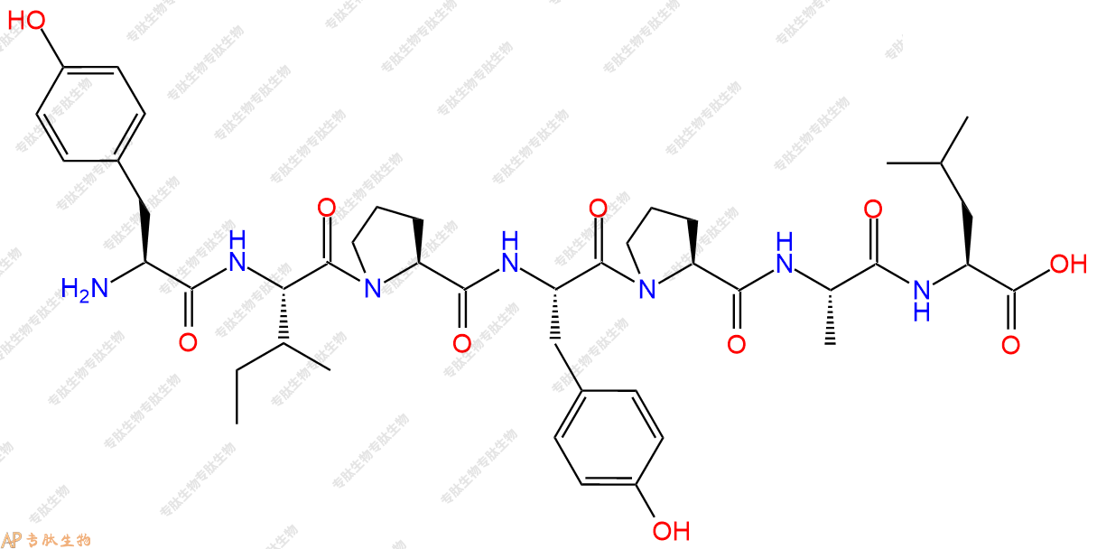 专肽生物产品H2N-Tyr-Ile-Pro-Tyr-Pro-Ala-Leu-OH