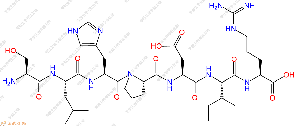 专肽生物产品H2N-Ser-Leu-His-Pro-Asp-Ile-Arg-OH
