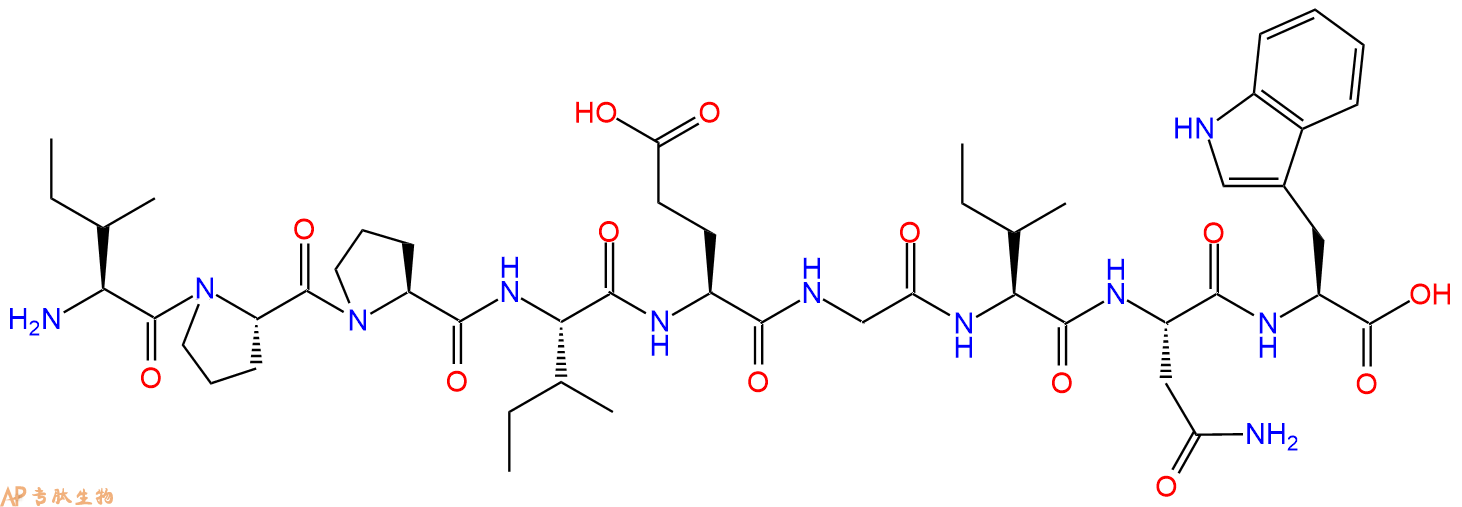 专肽生物产品H2N-Ile-Pro-Pro-Ile-Glu-Gly-Ile-Asn-Trp-OH
