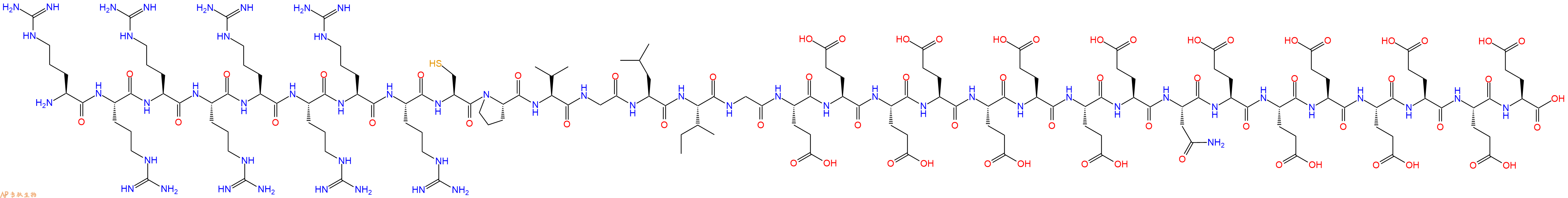 专肽生物产品H2N-Arg-Arg-Arg-Arg-Arg-Arg-Arg-Arg-Cys-Pro-Val-Gly-Leu-Ile-Gly-Glu-Glu-Glu-Glu-Glu-Glu-Glu-Glu-Asn-Glu-Glu-Glu-Glu-Glu-Glu-Glu-OH