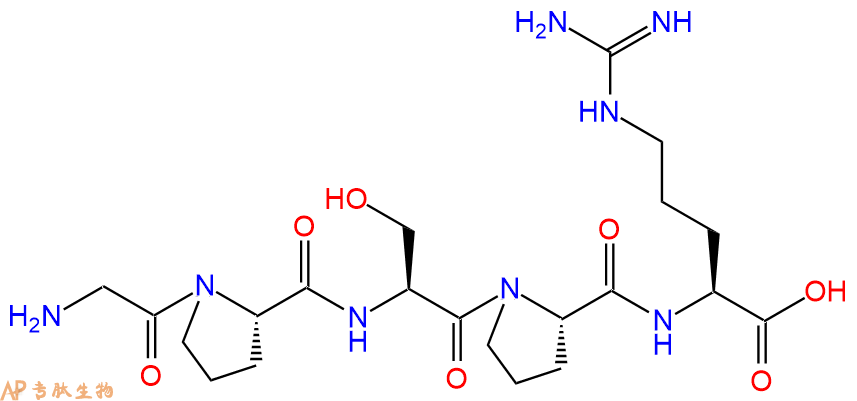 专肽生物产品H2N-Gly-Pro-Ser-Pro-Arg-OH