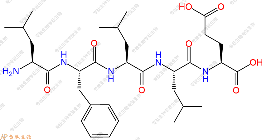 专肽生物产品H2N-Leu-Phe-Leu-Leu-Glu-OH