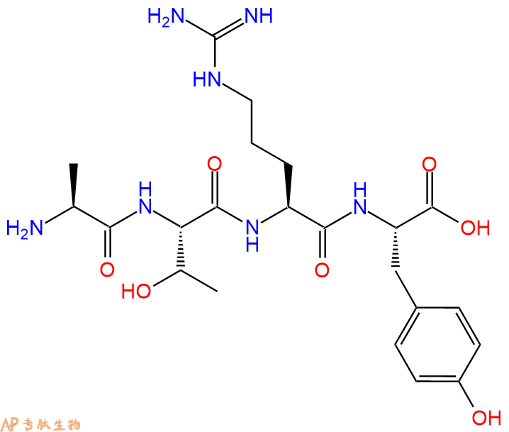专肽生物产品H2N-Ala-Thr-Arg-Tyr-OH