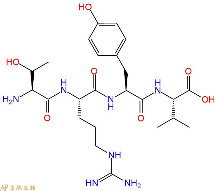 专肽生物产品H2N-Thr-Arg-Tyr-Val-OH