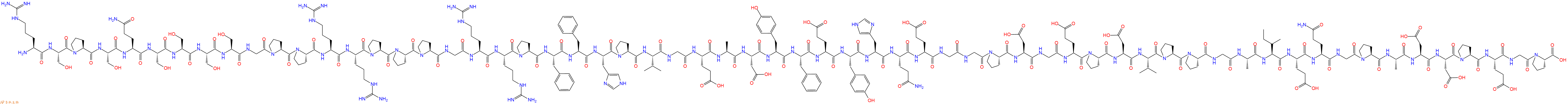 专肽生物产品H2N-Arg-Ser-Pro-Ser-Gln-Ser-Ser-Ser-Ser-Gly-Pro-Pro-Arg-Arg-Pro-Pro-Pro-Gly-Arg-Arg-Pro-Phe-Phe-His-Pro-Val-Gly-Glu-Ala-Asp-Tyr-Phe-Glu-Tyr-His-Gln-Glu-Gly-Gly-Pro-Asp-Gly-Glu-Pro-Asp-Val-Pro-Pro-Gly-Ala-Ile-Glu-Gln-Gly-Pro-Ala-Asp-Asp-Pro-Glu-Gly-Pro-OH