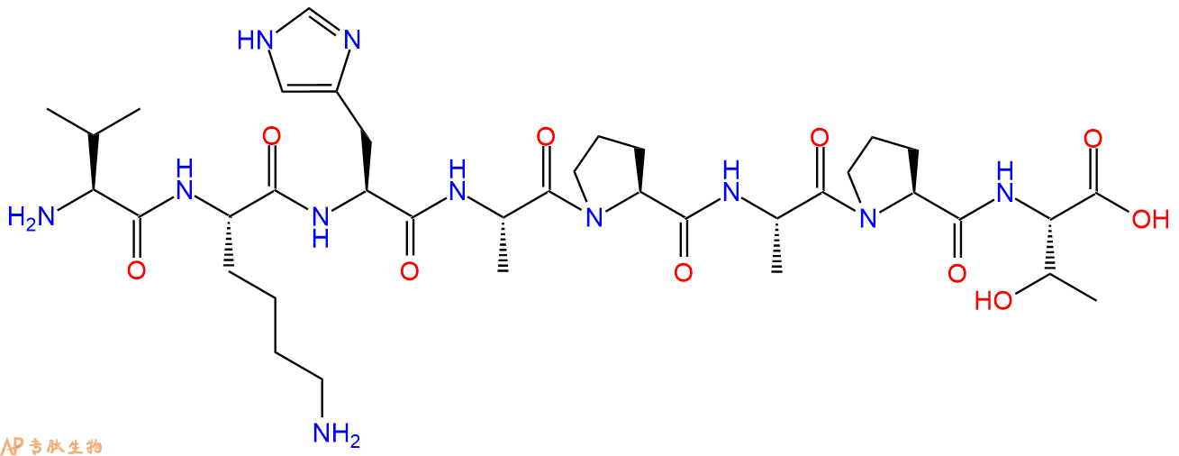 专肽生物产品H2N-Val-Lys-His-Ala-Pro-Ala-Pro-Thr-OH