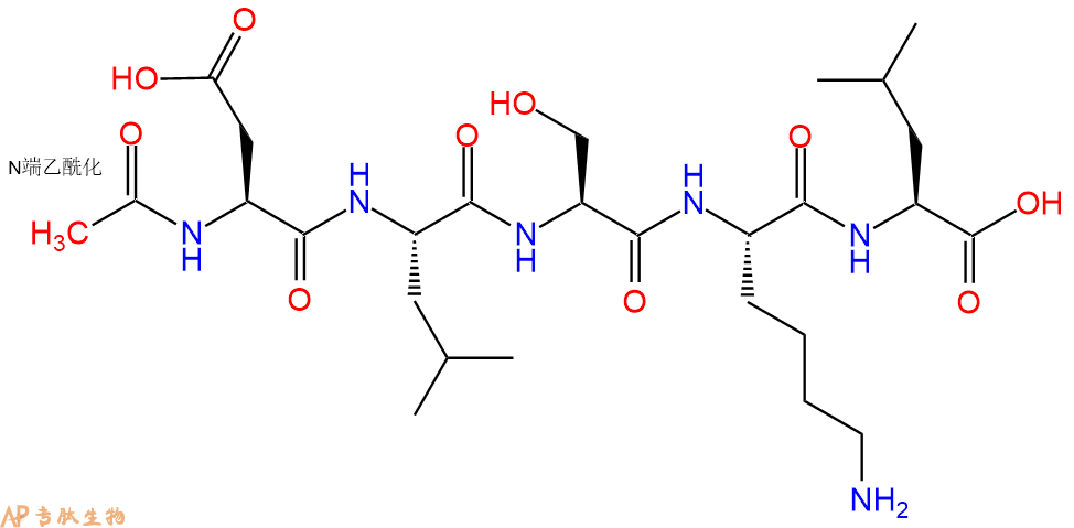 专肽生物产品Ac-Asp-Leu-Ser-Lys-Leu-OH