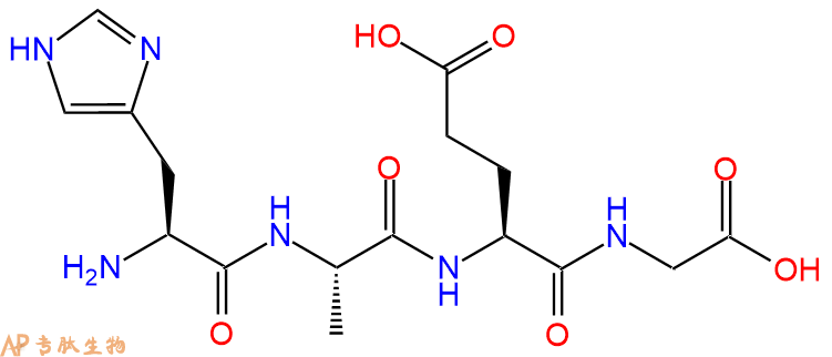 专肽生物产品H2N-His-Ala-Glu-Gly-OH