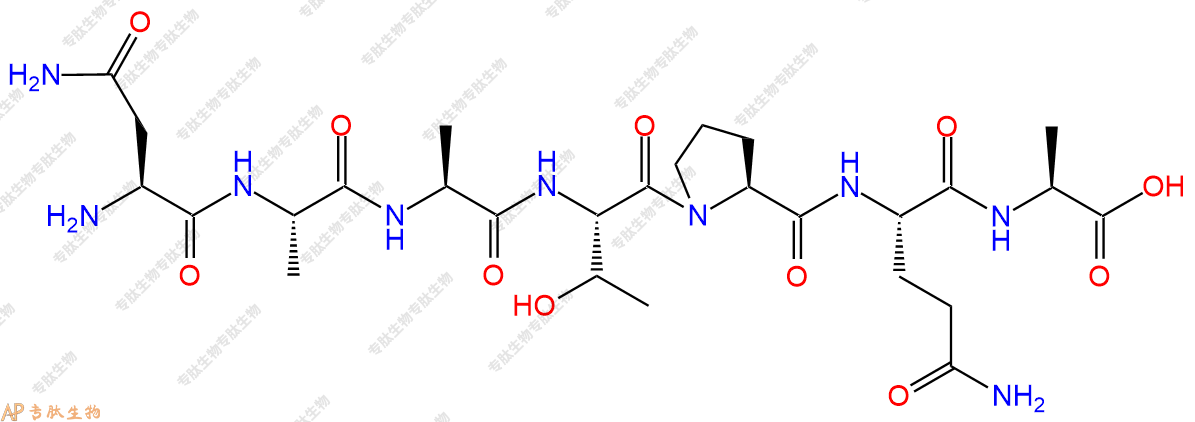专肽生物产品H2N-Asn-Ala-Ala-Thr-Pro-Gln-Ala-OH