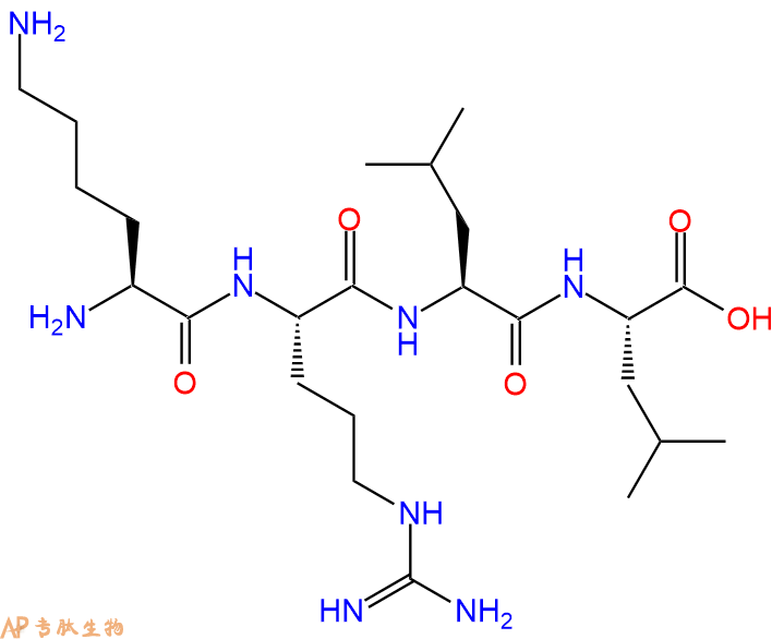 专肽生物产品H2N-Lys-Arg-Leu-Leu-OH