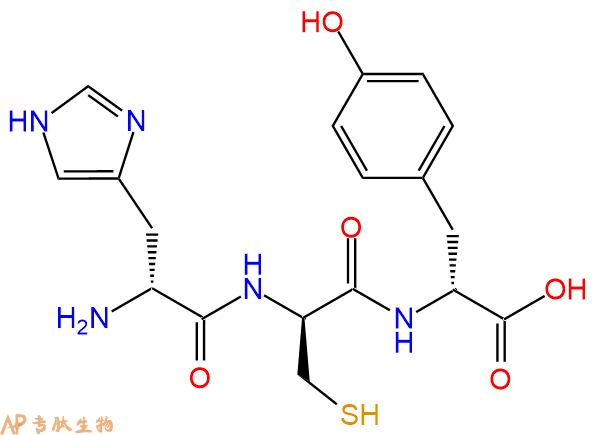 专肽生物产品H2N-DHis-DCys-DTyr-OH